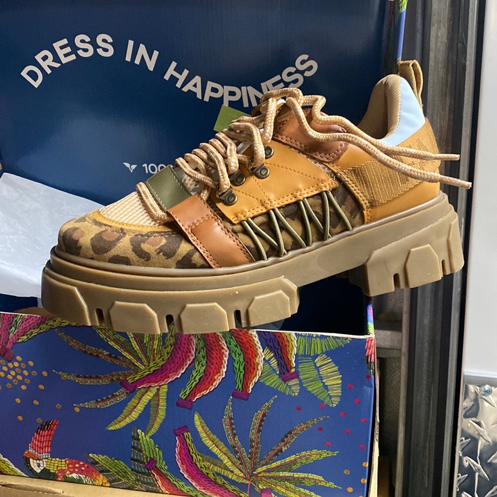 Farm Rio Lug Sneakers. Size 10. Never Worn.